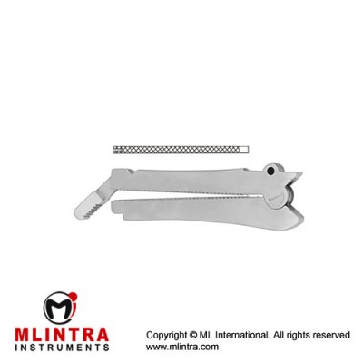 De Martel-Wolfson Intestinal Anastomosis Clamp Stainless Steel, Jaw Length 65 mm